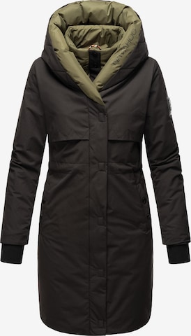 NAVAHOO Raincoat 'Snowelf' in Black: front