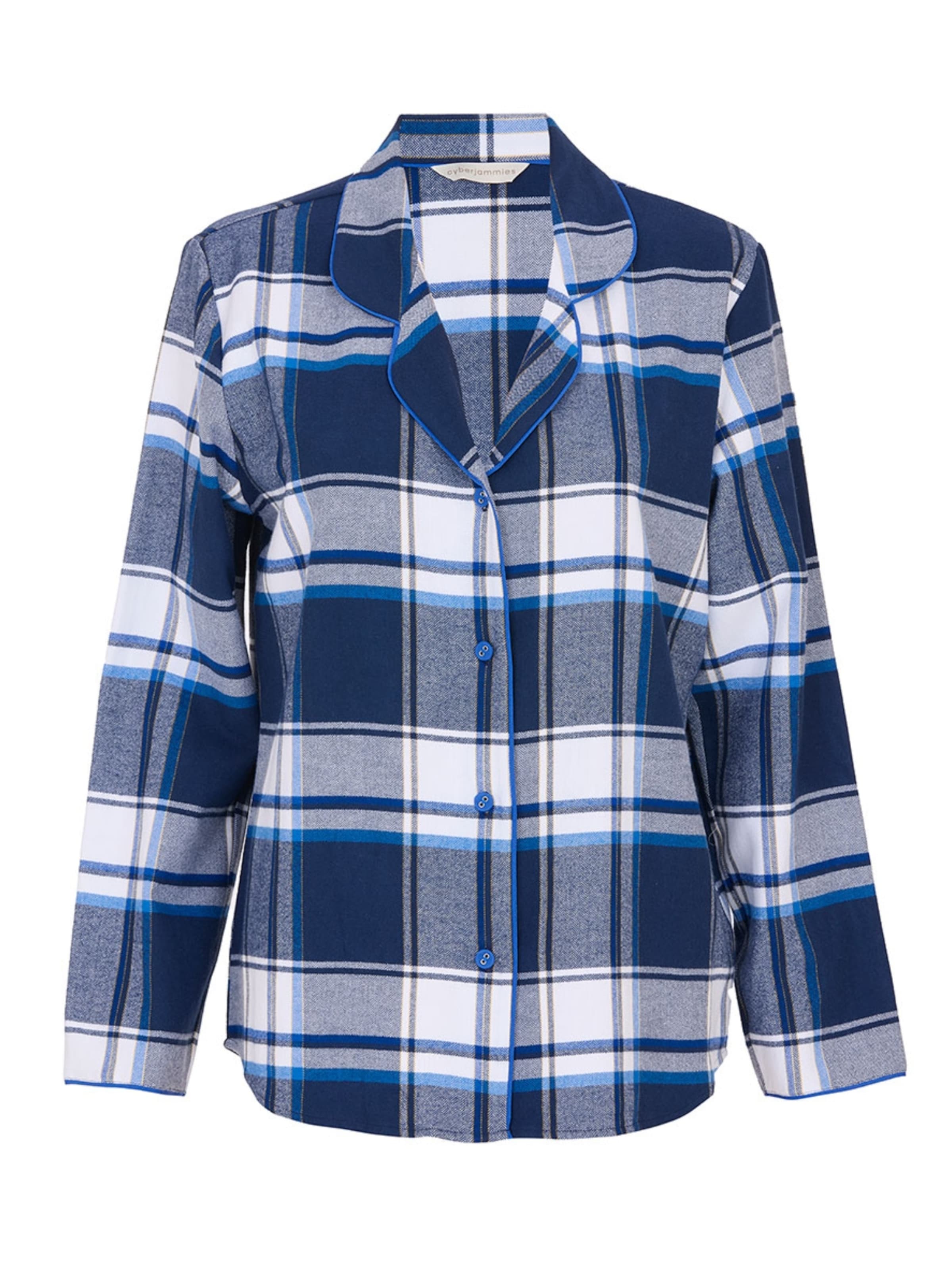 Cyberjammies Pajama shirt 'Frosty' in Blue: front