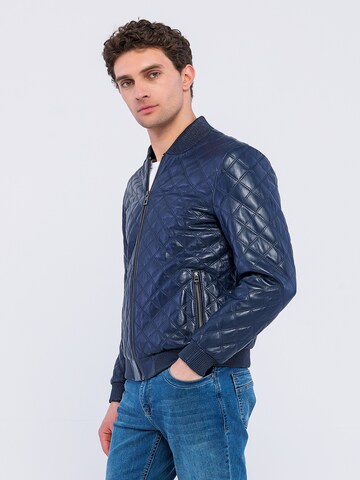 Basics and More Between-Season Jacket 'Erick' in Blue