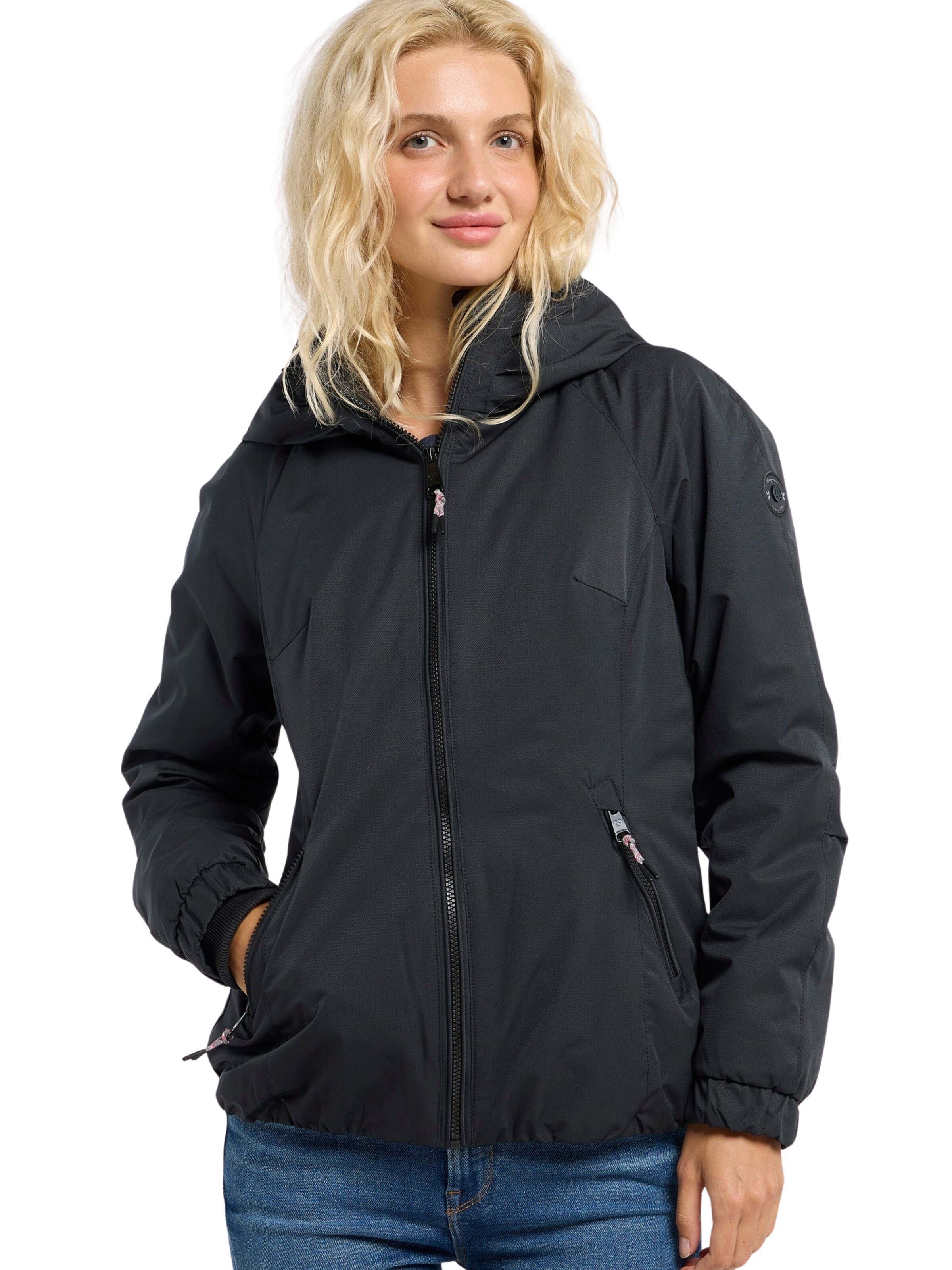 Giacca di mezza stagione 'Dizzie Warm' di Ragwear in nero: frontale