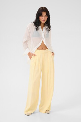 Wide Leg Pantalon 'Gilda' My Essential Wardrobe en jaune