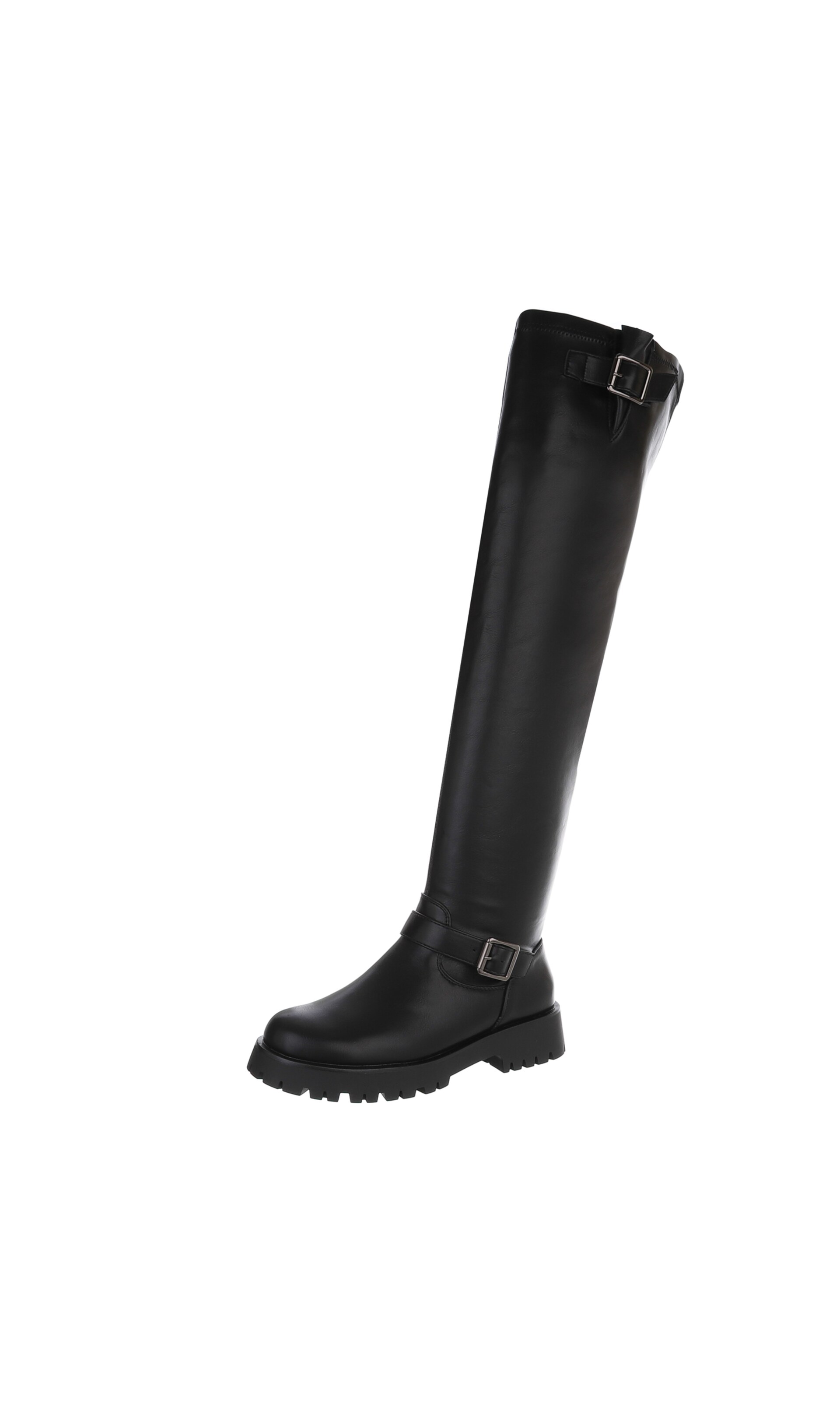 Ital-Design Stiefelette in Schwarz: Vorderseite