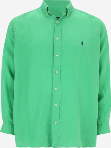 Chemise Polo Ralph Lauren Big & Tall en vert : devant