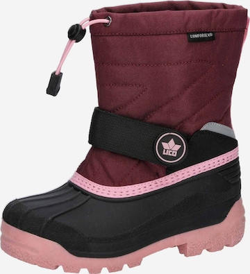 LICO Snowboots 'Turku' in Rood: voorkant