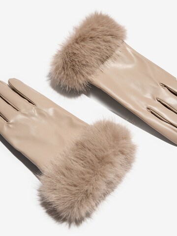 Lipsy Vingerhandschoenen in Beige