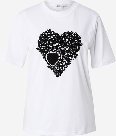 Tricou 'ONLNINA' ONLY pe negru / alb, Vizualizare produs
