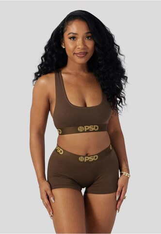 Bustino Reggiseno 'Essential' di PSD in marrone: frontale