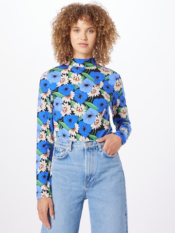 Warehouse Shirt in Blauw: voorkant