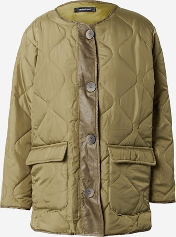 TrendyolPrijelazna jakna - zelena boja: prednji dio