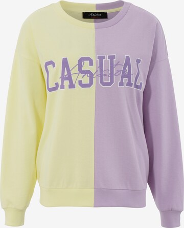 Aniston CASUAL Sweatshirt in Yellow: front
