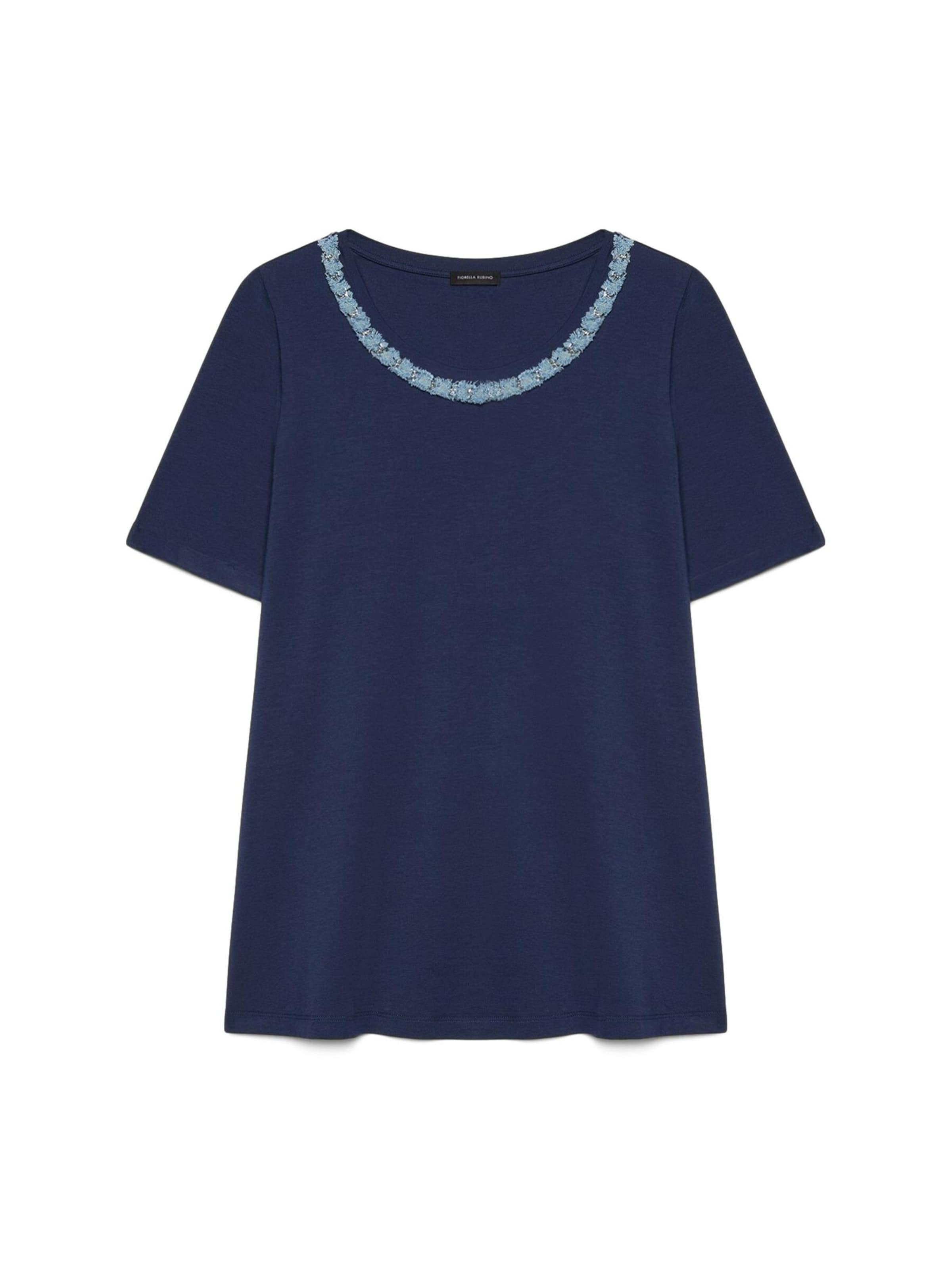 Fiorella Rubino - Camiseta en azul: frente