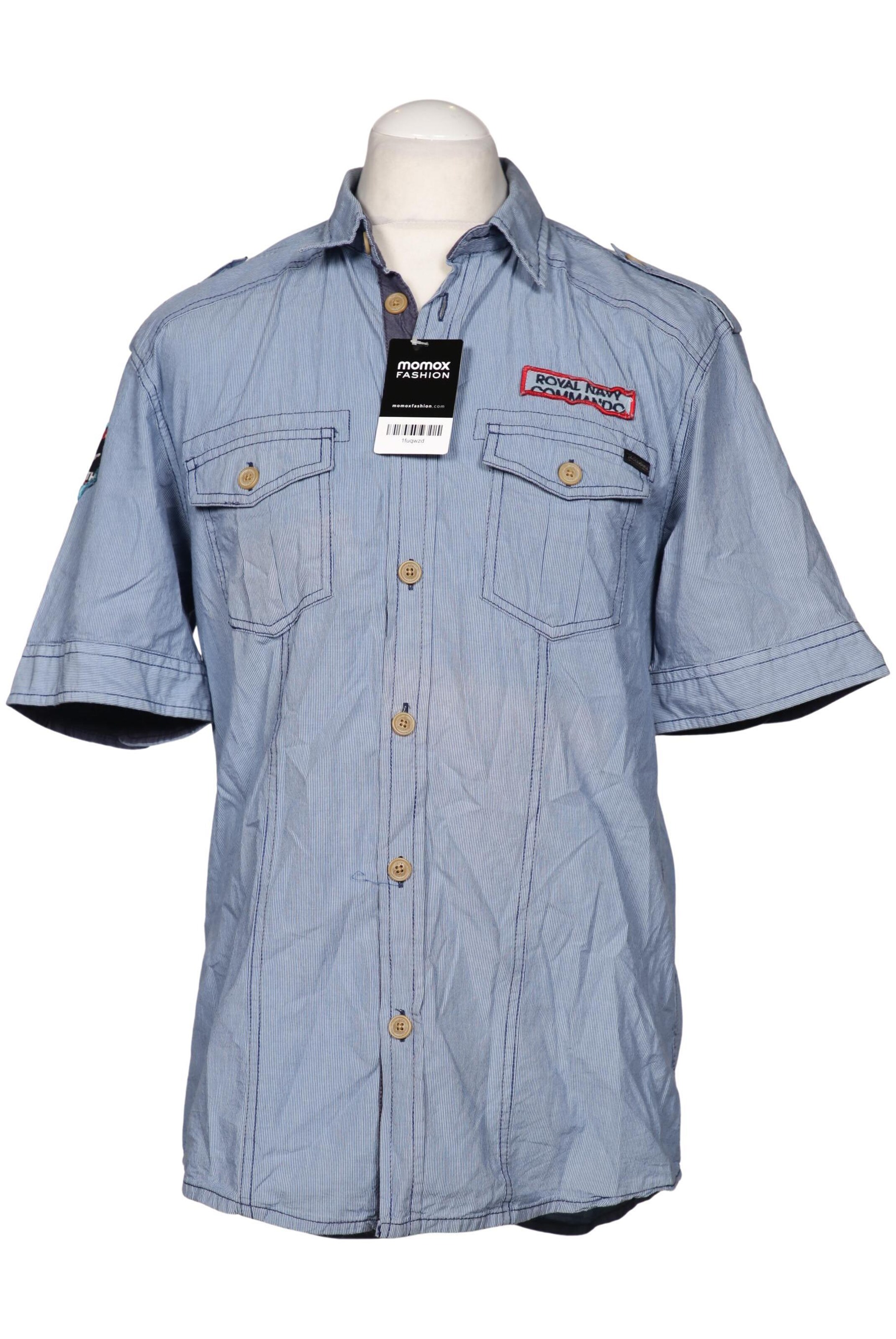 JACK & JONES Button Up Shirt in L in Blue: front