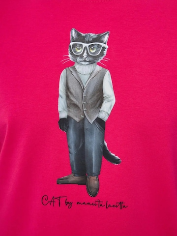 T-Shirt 'Minimalist Cat' Cat e Lolette en rose