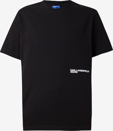 T-Shirt 'ESSENTIAL' KARL LAGERFELD JEANS en noir : devant