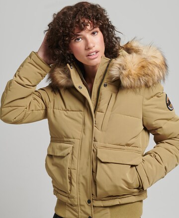 Veste d’hiver 'Everest' Superdry en beige : devant