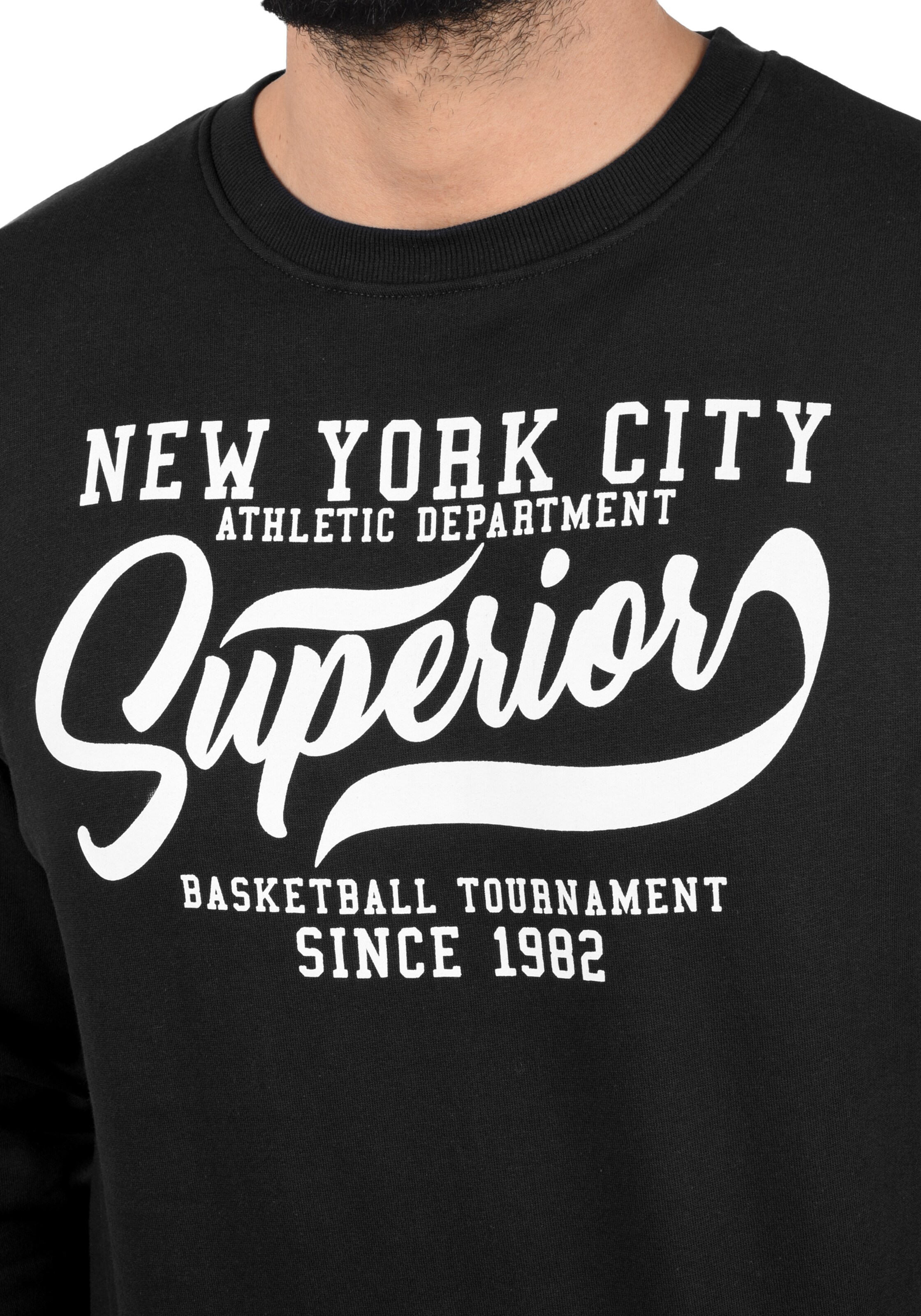 INDICODE JEANS - Sudadera 'Galilero' en negro