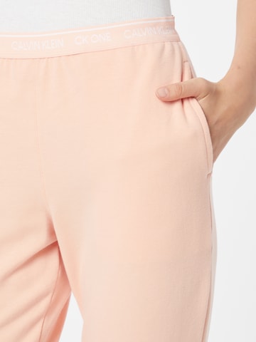 Calvin Klein Underwear Avsmalnet Pyjamasbukse i oransje