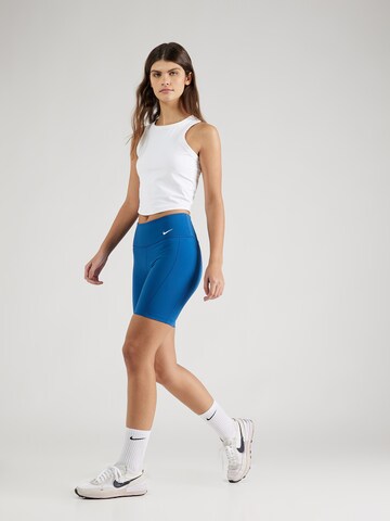 NIKE Skinny Sportbyxa 'ONE' i blå