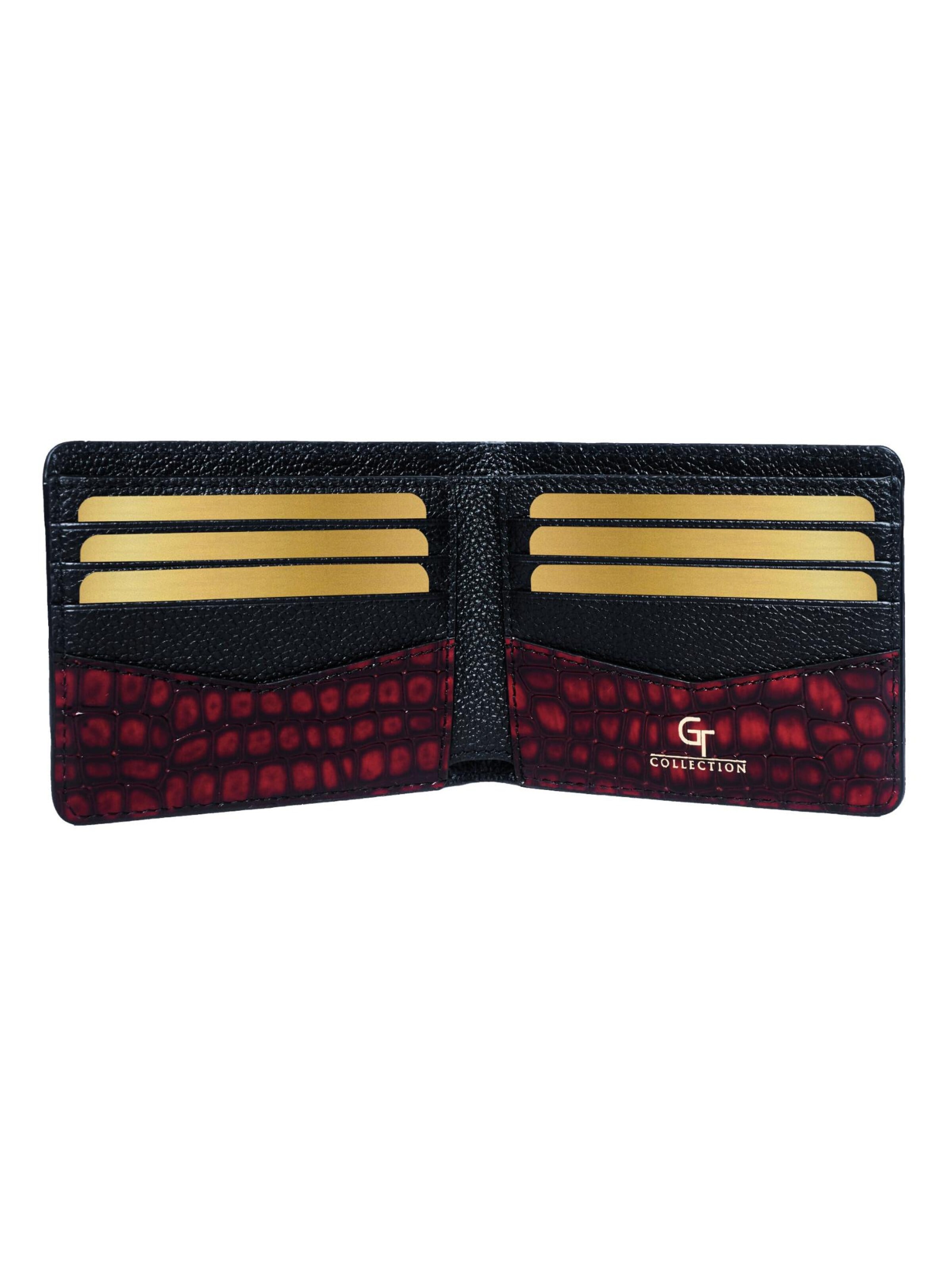 GT Collection Portemonnee 'Croc Prestige' in Rood