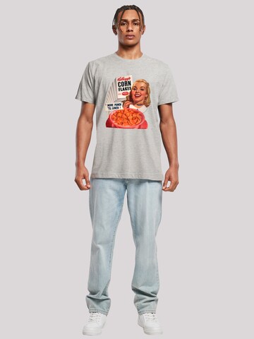 F4NT4STIC T-Shirt 'Kellogg's Corn Flakes Cereal 1950's' in Grau