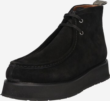 Marc O'Polo - Botas con cordones en negro: frente