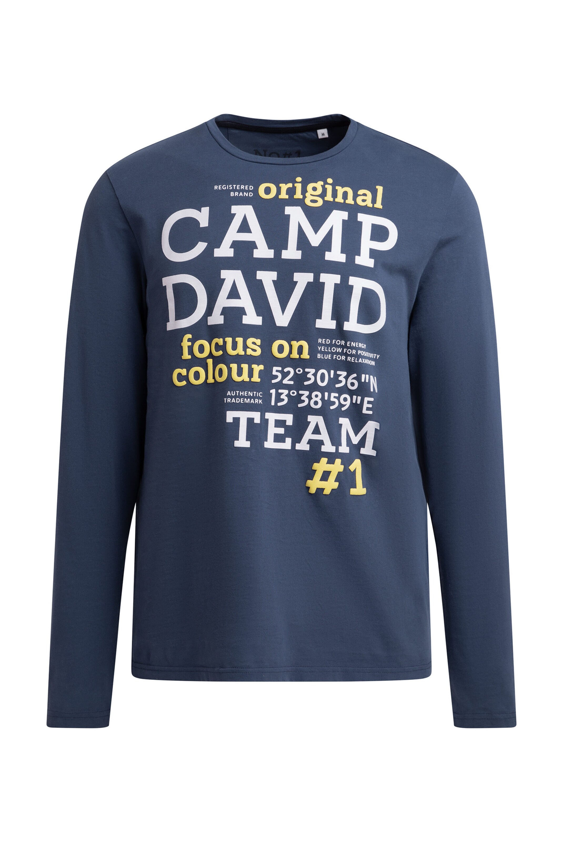 CAMP DAVID Shirt in Blue: front