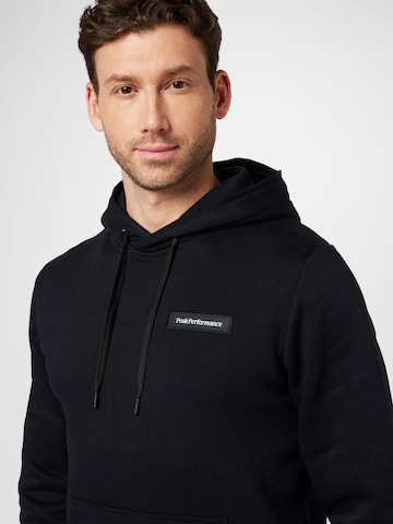 PEAK PERFORMANCE Athletic Sweatshirt in Black
