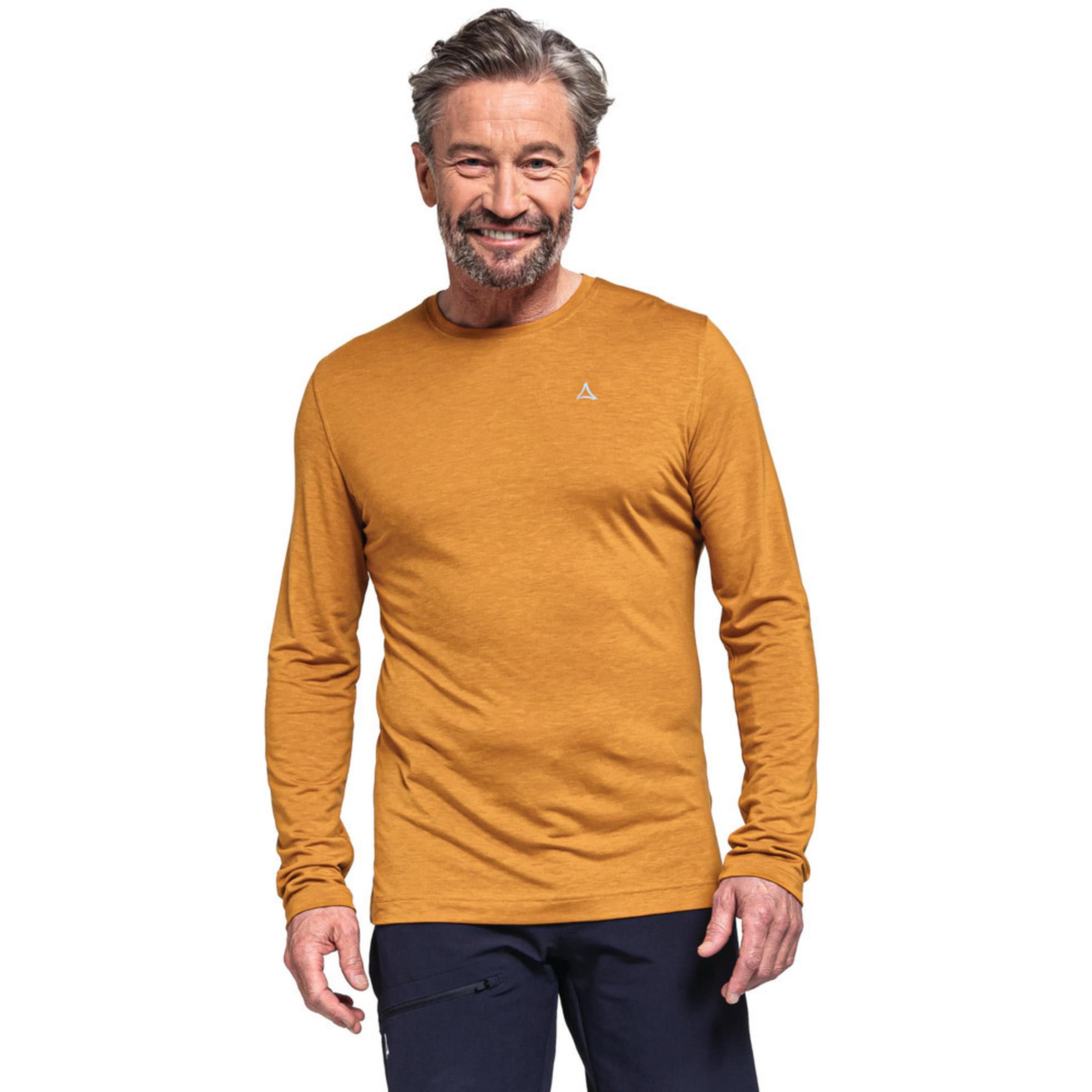 Maglia funzionale 'Laubbichel' di Schöffel in arancione: frontale