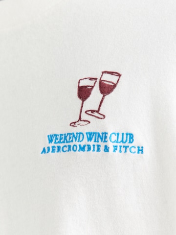 T-Shirt Abercrombie & Fitch en blanc