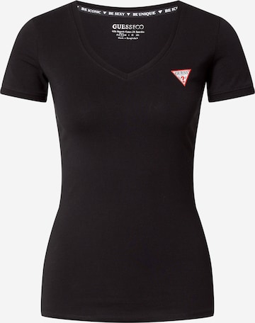 T-shirt GUESS en noir : devant