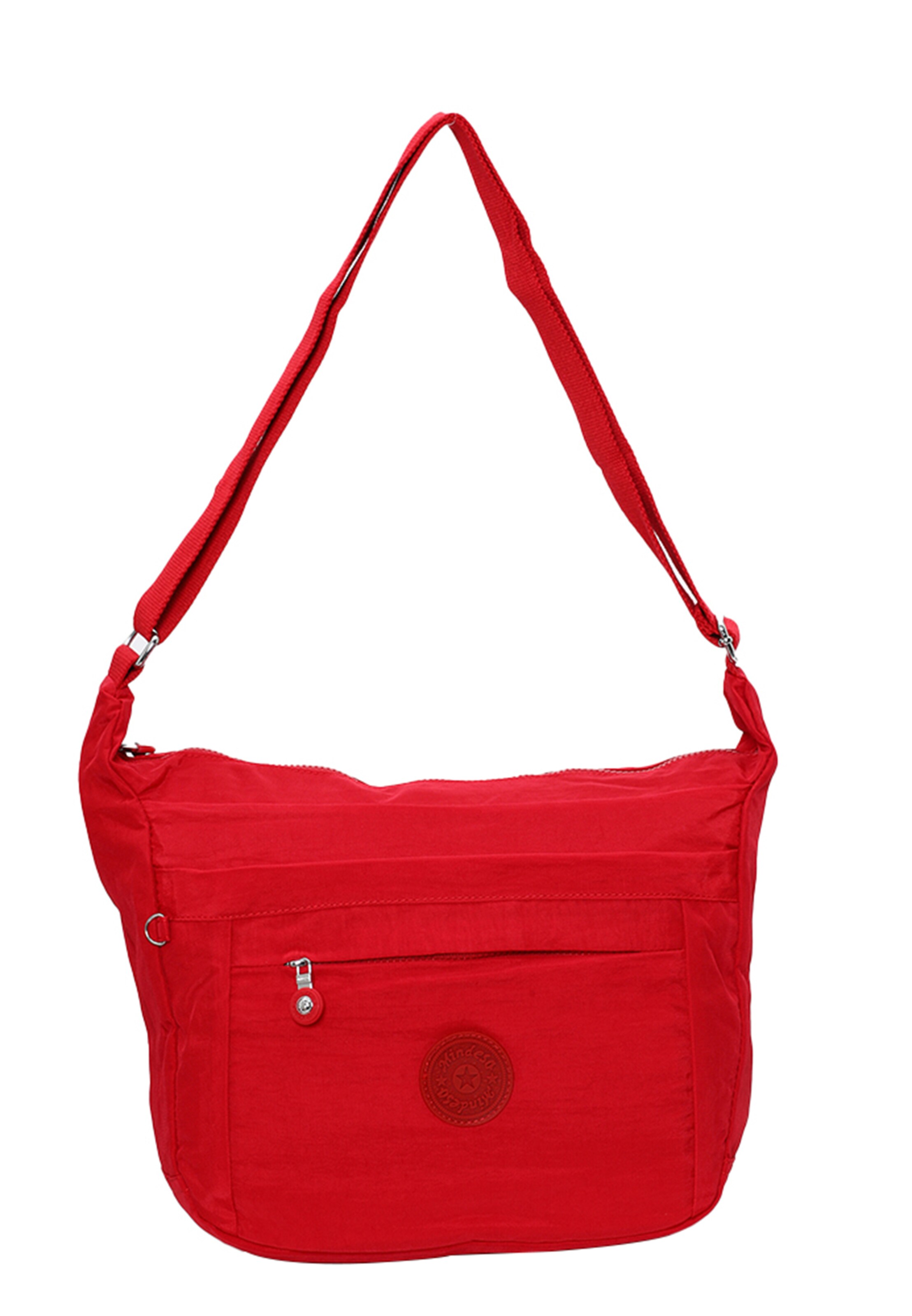 Mindesa - Mala de ombro em vermelho: frente
