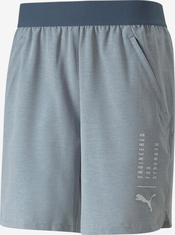 PUMA Workout Pants in Grey: front