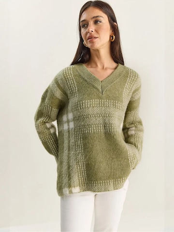 Pullover 'Pullover' di Bianco Lucci in verde: frontale