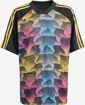 T-Shirt fonctionnel 'Tiro Summer' ADIDAS SPORTSWEAR en mélange de couleurs : devant