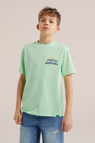 WE Fashion Тениска в зелено: отпред