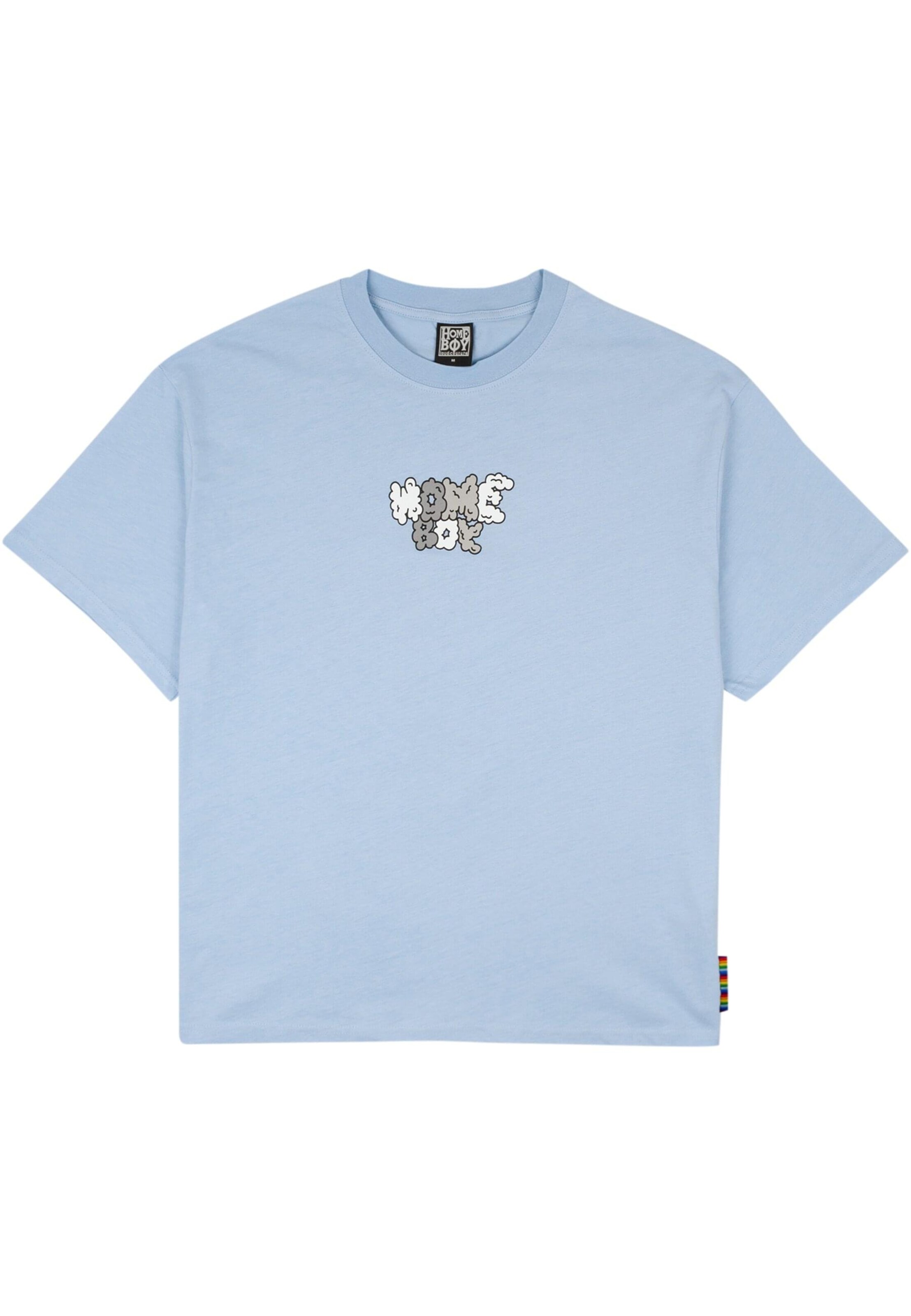 HOMEBOY Shirt 'Screaming Face' in Blau: Vorderseite