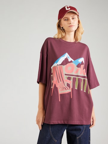 TOPSHOP Tričko 'TSLINE' - Červená: predná strana