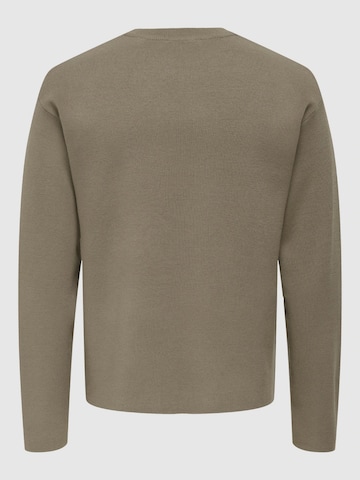 Pull-over '22032220' Only & Sons en marron