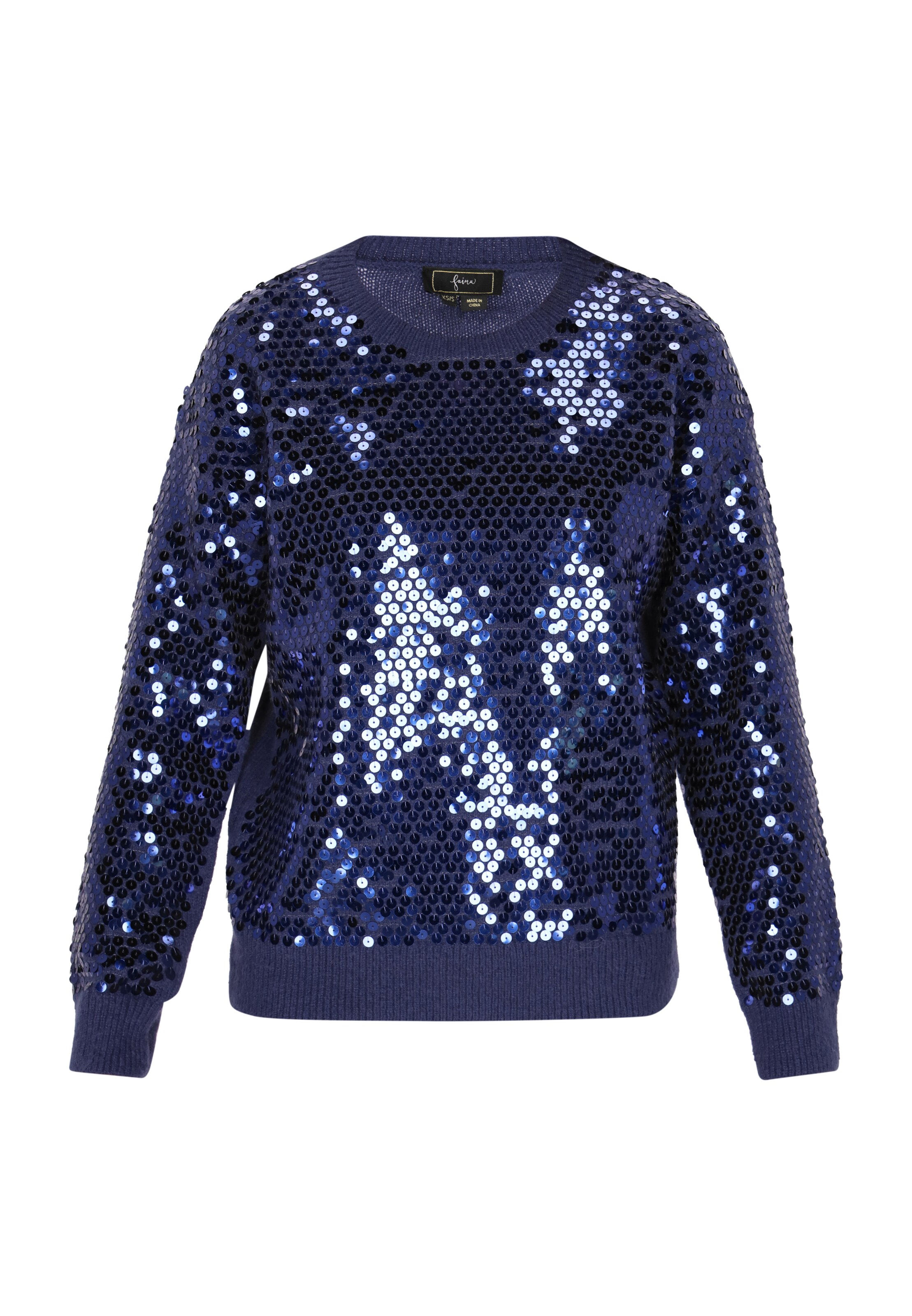 faina Sweater in Blue: front
