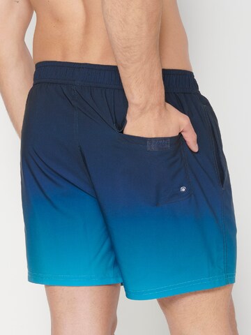 KOROSHI Badeshorts in Blau