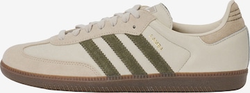 Baskets basses 'SAMBA' ADIDAS ORIGINALS en beige : devant