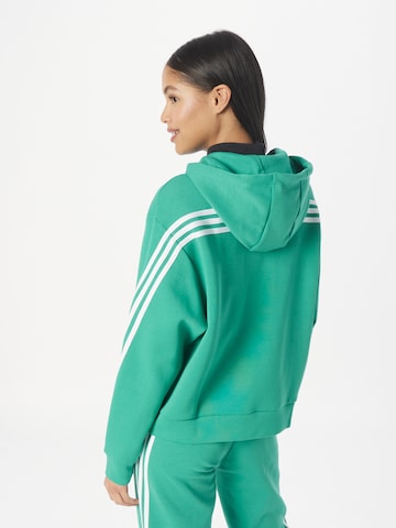 ADIDAS SPORTSWEAR Athletic Zip-Up Hoodie 'Future Icons 3-Stripes ' in Green