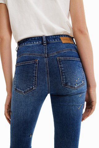 Desigual - Skinny Calças de ganga em azul