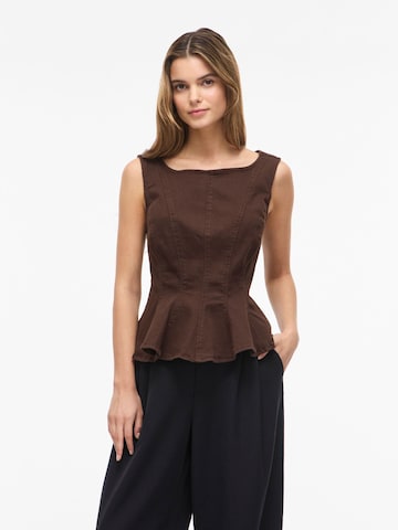 Camicia da donna 'VIchia' di VILA in marrone: frontale