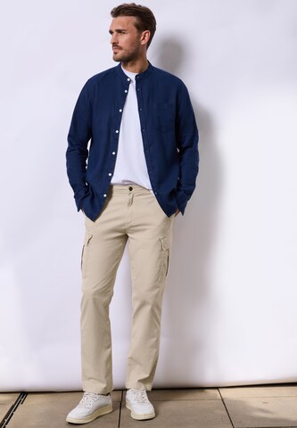 Street One MEN Loose fit Cargo Pants in Beige