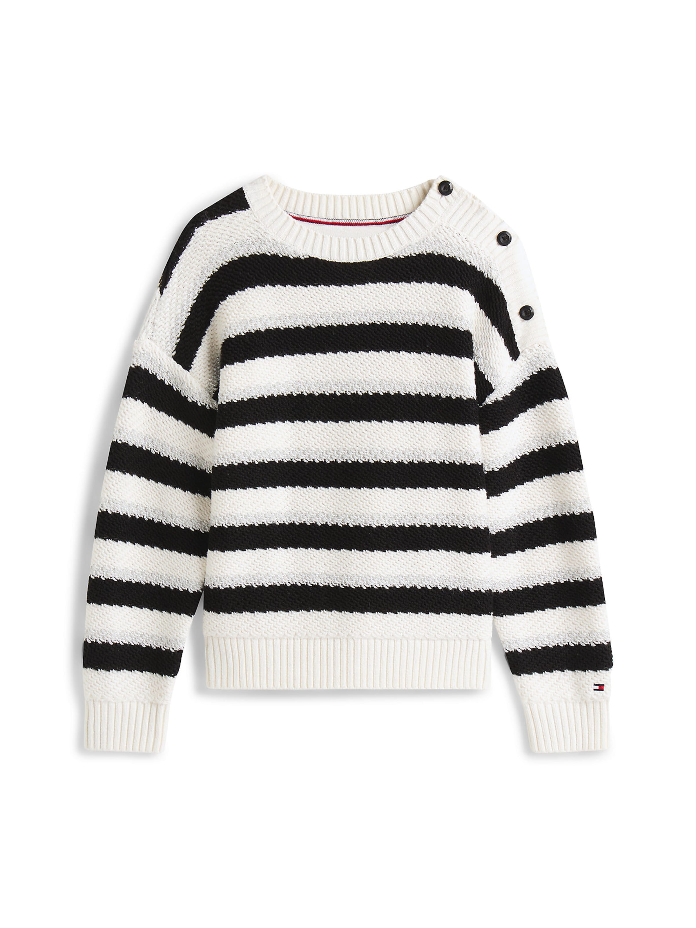 Pull-over TOMMY HILFIGER en blanc : devant