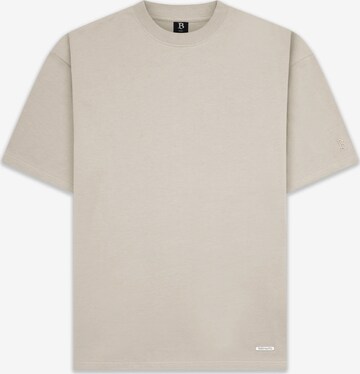 Dropsize T-shirt i beige: framsida