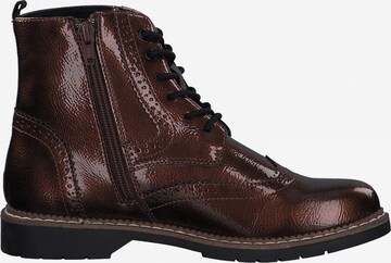s.Oliver Lace-Up Ankle Boots in Bronze
