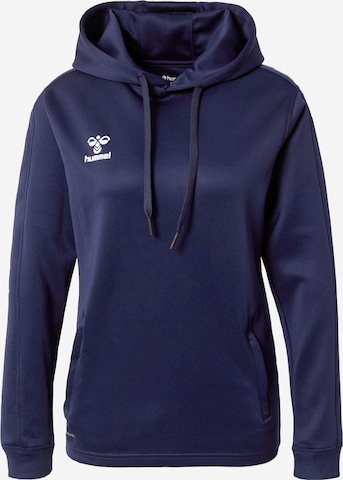 Hummel Sportief sweatshirt in Blauw: voorkant