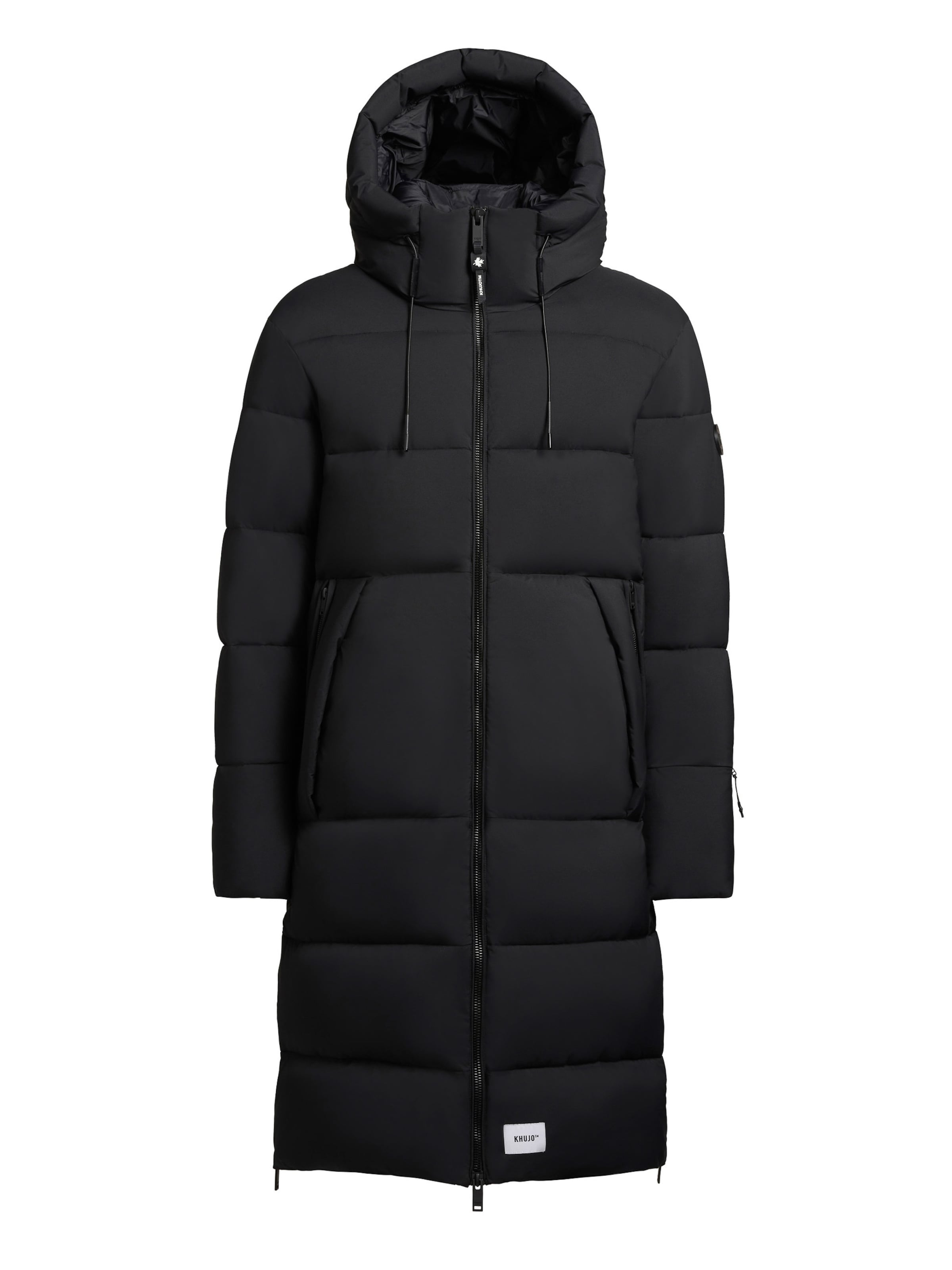 khujo Χειμερινό παλτό 'Rigo2' σε μαύρο: μπροστά